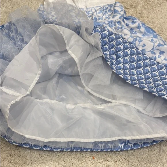 Gymboree Blue and White Sleeveless Dress and Headband 3T - Picture 5 of 6